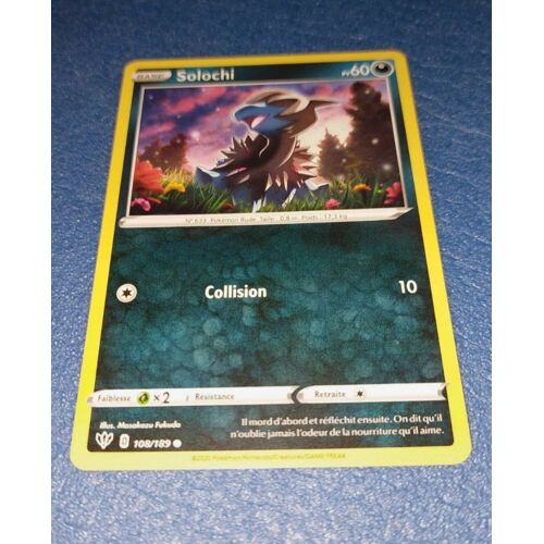 Carte Card Pokémon Solochi 108 189
