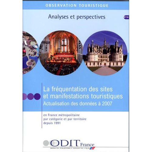 La Fréquentation Des Sites Et Manifestations Touristiques En France Métropolitaine Au Cours Des 15 Dernières Années Par Catégorie Et Par Territoire