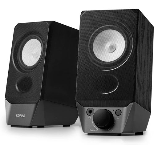 ChenQuanSarl-R19Bt 2.0 Enceintes Pc, Hauts-Parleurs Bluetooth 5.3 Son Stéréo Complet, Basses Puissantes, Contrôle Du Volume, Entrée 3,5 Mm/Carte Son Usb Pour Ordinateur/Tv/Smartphone/Tablette - Noir