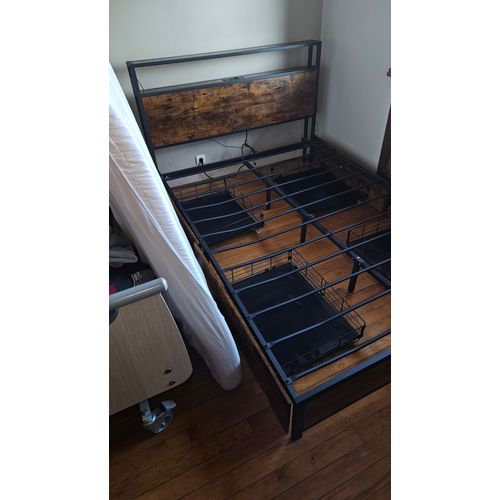 Costway Lit Double Industriel Pour Adulte
