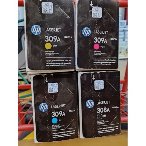 Lot de 4 HP 308A et 309A - original - LaserJet - cartouches de toner