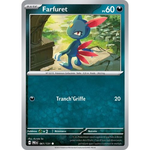 Carte Pokémon - Farfuret - 061/131 - Ev8,5 Evolutions Prismatiques
