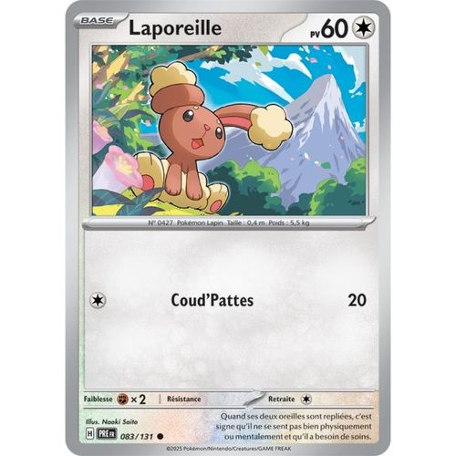 Carte Pokémon - Laporeille - 083/131 - Ev 8.5 - Evolutions Prismatiques