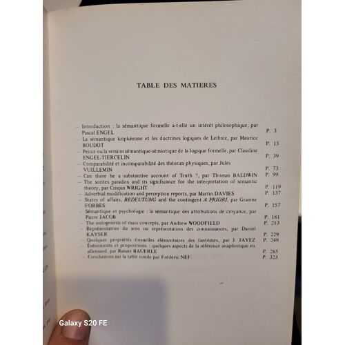 Recherches Sur La Philosophie Et Le Langage, No 10 [Broché] [Jan 01, 1989] [Collectif/Revue]