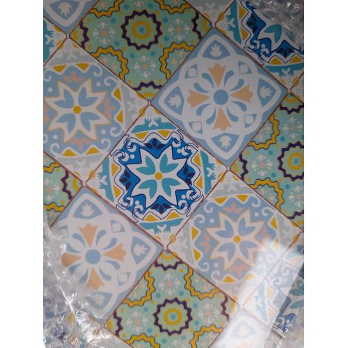 Étagères En Verre Motif Faïence Bleue