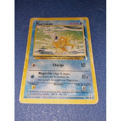 Carte Card Pokémon Magicarpe 35 102 Pokemon Set De Base