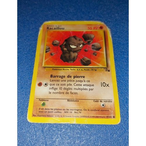 Carte Card Pokémon Racaillou 47 62 Pokemon