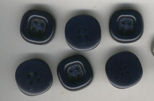 6 Boutons Bleu