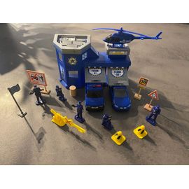 Station De Police Avec Véhicules, Figurines Et Panneaux