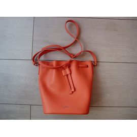 Sac seau en cuir Agnès b.