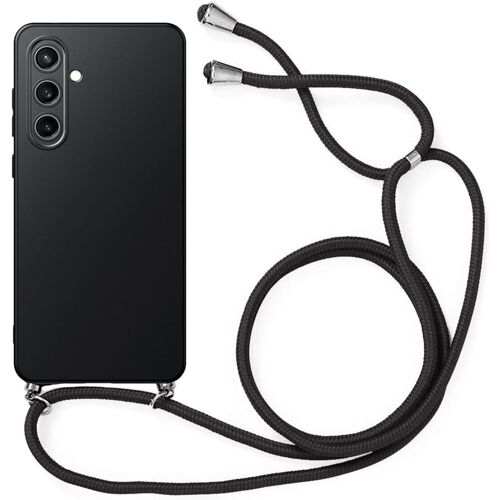 Coque Cordon Pour Samsung Galaxy S23 Fe (Pas Pour S23), Protection Souple Mince Silicone Noir - E.F.Connection