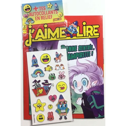 J'aime Lire 512 Bonne Rentree Vampirette + Autocollants En Relief