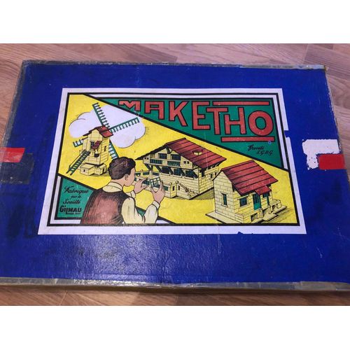 Maketho Jeu De Construction En Bois Des Années 50