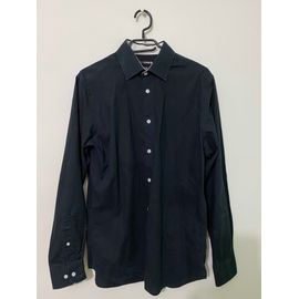 Chemise Coupe Cintrée Manches Longues Noire Et Blanche Kiabi