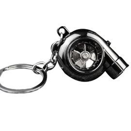 Porte-Clés Turbo Spinner De Voiture Avec Son Réel Et Lumière Led Mini Turbocompresseur Pour Accessoires Clés Voiture,B