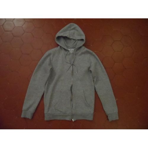 Veste À Capuche Molleton Gris Clair U Collection