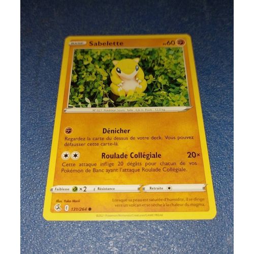 Carte Card Pokémon Sabelette 131 264