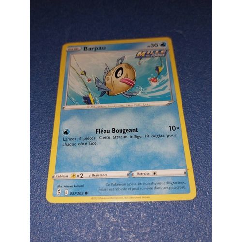 Carte Card Pokémon Barpau 037 203