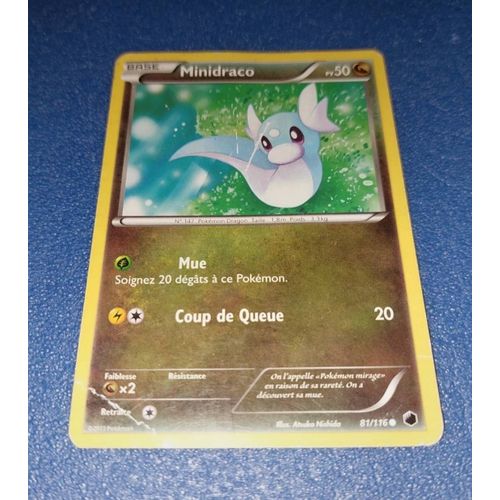 Carte Card Pokemon Minidraco 81 116
