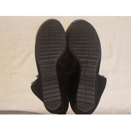 Bottines Élégantes En Cuir Velours Noir ¿ Taille F 38 ¿ / Uk 5,5 - Marque Gabor Comfort