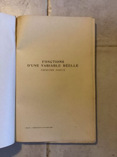 Mathématiques Fonctions D’Une Variable Réelle