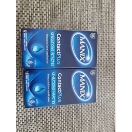Lot 2 Boîte De 12 Preservatif Manix Contact Plus Sensations Intactes
