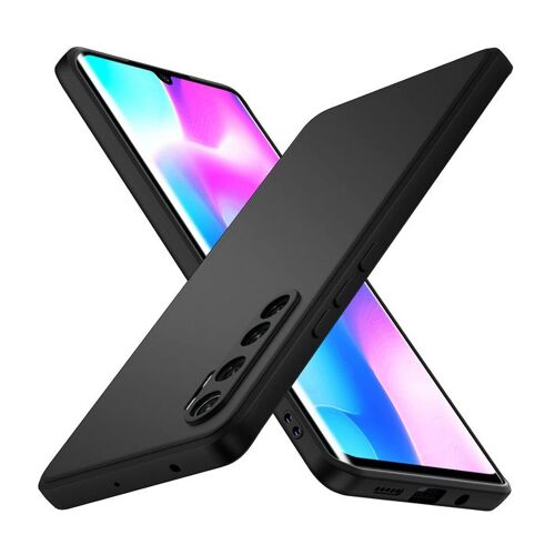 Coque pour Xiaomi Mi Note 10 Lite - housse etui silicone gel fine + film ecran - NOIR