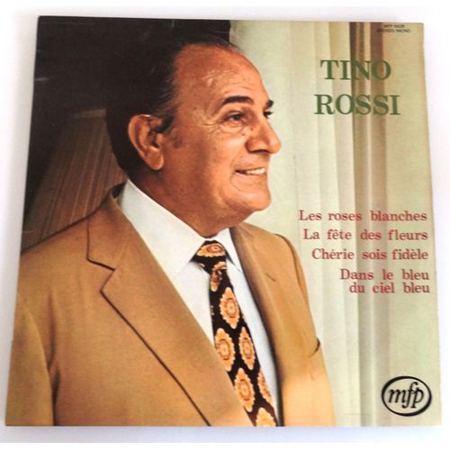 Disque Vinyle 33 Tours - Tino Rossi - Les Roses Blanches -