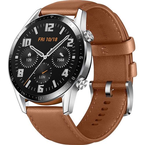 Huawei Watch Gt 2 - Marron Avec Boite D'origine + Bracelet Rouge Et Tous Les Accessoires