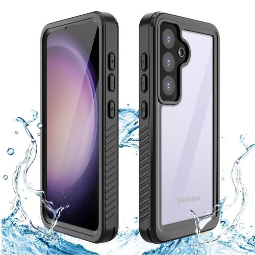 Étui Pour Samsung Galaxy S24 Ip68 Étanche Plein Dans Protecteur D'écran Étanche Construit 12ft Résistant Aux Chocs Militaires - Noir