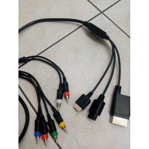 Câble 4 En 1 Pour Ps3 - Ps2 - Xbox 360 - Wii - Accessoire Compatible Pega