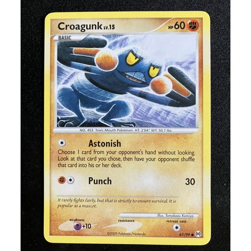 Cradopaud (Croagunk) - Série Arceus - 61/99