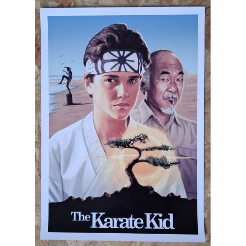 Affiche / Poster Du Film "Karaté Kid" Avec Ralph Maccio - 29,7 X 42 Cm
