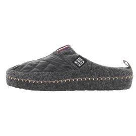 Chaussures Pantoufles Elementerre Chausson Feutre Matelasse Gris Anthracite Foncé
