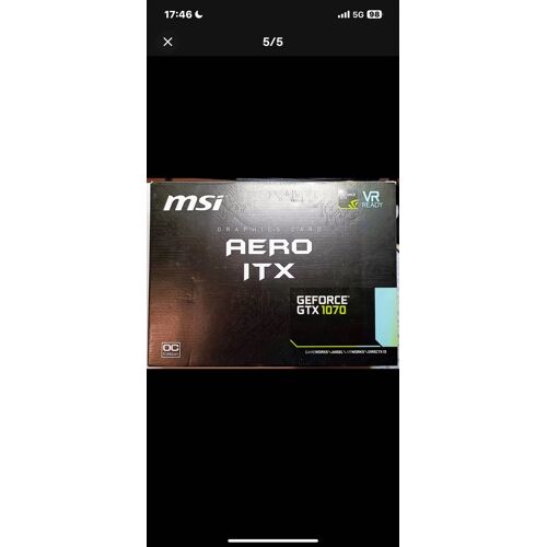 GeForce® GTX 1070 AERO ITX GDDR5 8G OC 8 GB-Graphics Card Perfect Conditions.!!!