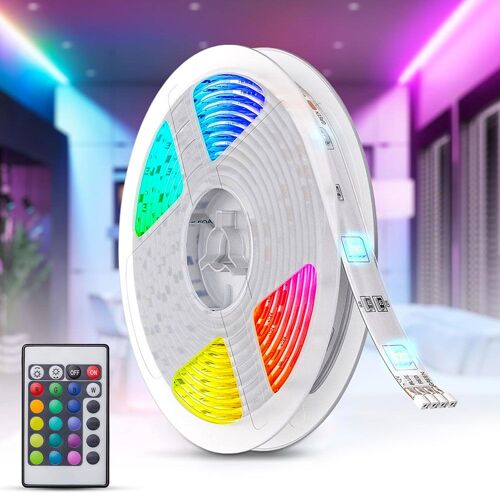 Ruban Led Adhésif 5 Mètres ¿ 16 Couleurs, 5 Modes Et Télécommande