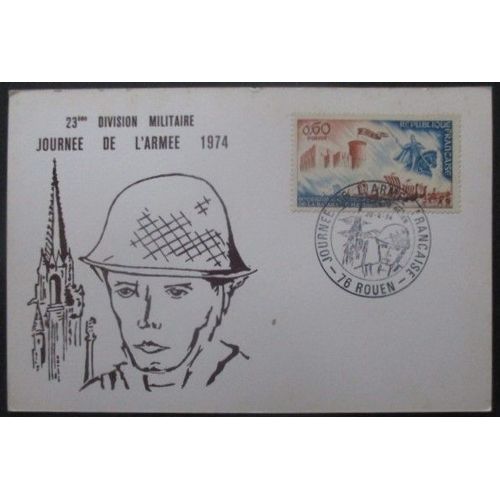 France Carte Journée De L'armée 1974