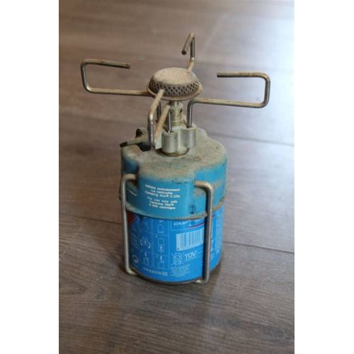 Camping gaz mobile pour kit de survie de marque Campinggaz bleu complet avec son pied de stabilité cuire ou chauffer dans des endroits sans équipement 