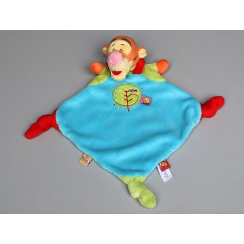 Doudou Tigrou Plat Bleu Vert Rouge Disney