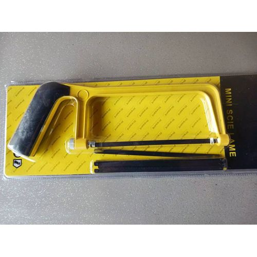 Mini scie à métaux en acier avec 6 lames de 130 mm