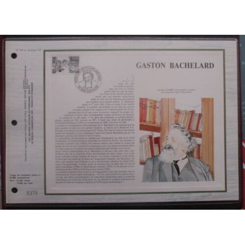 France Cef De 1984 N°730 ; Timbre N°2330 Gaston Bachelard