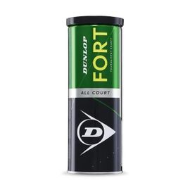 Balles De Tennis - Dunlop - Fort All Court - Jaune - Taille Unique - Lot De 3