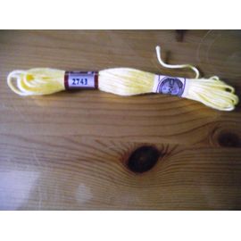 Retors À Broder N°4 Dmc 10 Mètres N°2743 Jaune Vif