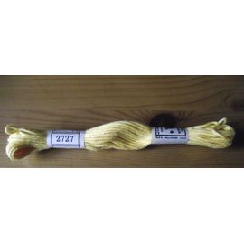 Retors À Broder N°4 10 Mètres N°2727 Jaune Paille Pour Canevas Tapisserie Ou Autres(Possibilité De Vente En Lot Me Demander).