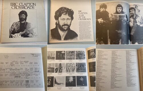 Éric Clapton : Livret Qui Accompagnait Le Coffret Crossroads : 30 Pages, Nombreuses Illustrations (Format : 28x28 Cm - Bon État, Légère Pliure Coin Droit Couverture) / 1 Carte Postale & Un Flyer