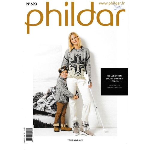 Catalogue Phildar N°693 Collection Sports D'hiver 2018/2019 Femmes Et Enfants