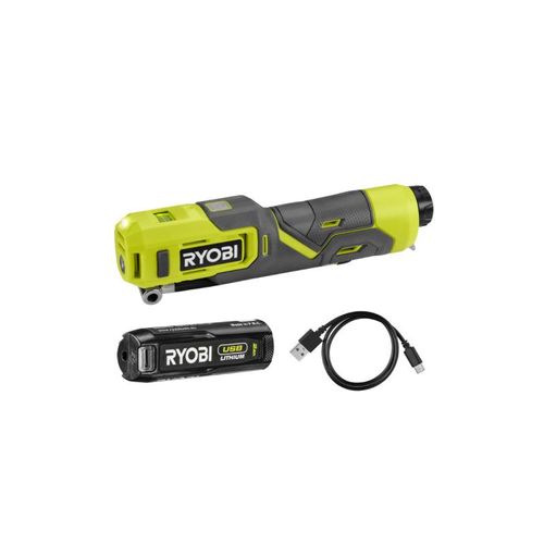 Gonfleur RYOBI 4V USB Lithium - 6,9 bars - 1 batterie 2,0Ah - RI4-120G
