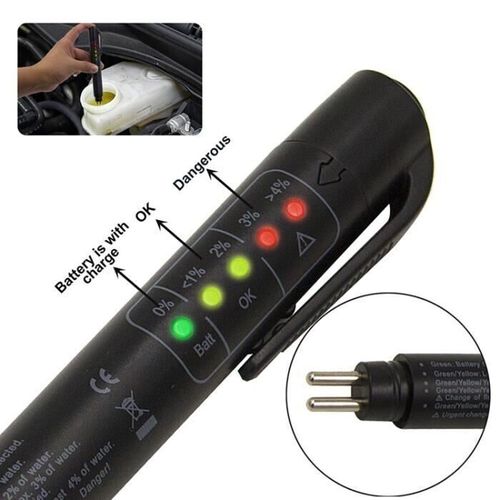 Testeur Liquide De Frein Voiture Outils Diagnostic 5 Leds Test Electrique Auto
