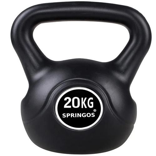 Haltère Kettlebell Springos 20 Kg - Poignée Ergonomique Pour Une Prise En Main Confortable
