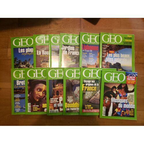 Revue Géo Année Entière 1998 N°227 À 238
